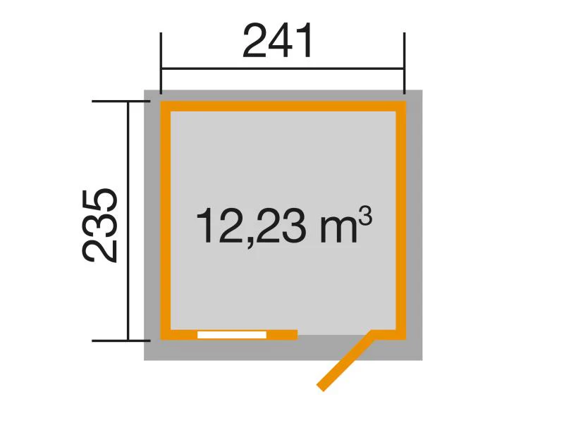 Weka Gartenhaus 123 Gr. 2 anthrazit - Image 3