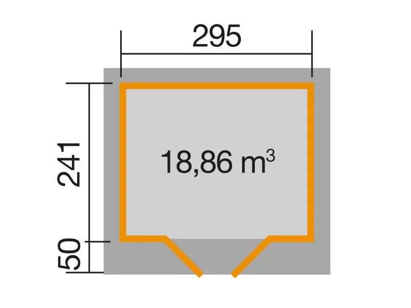 Weka Gartenhaus 126 Gr. 2 anthrazit - Image 3