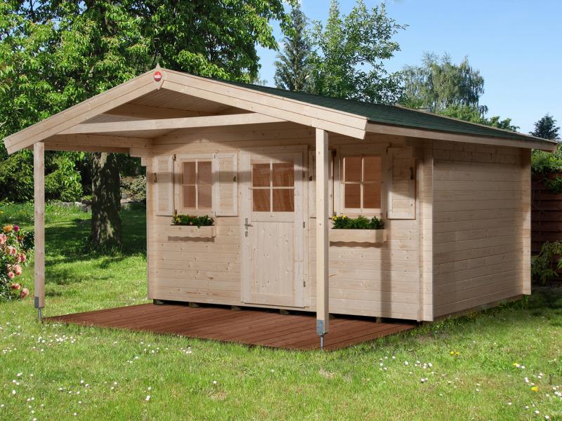 Weka Gartenhaus 135 Gr. 1 Vordach 200 cm