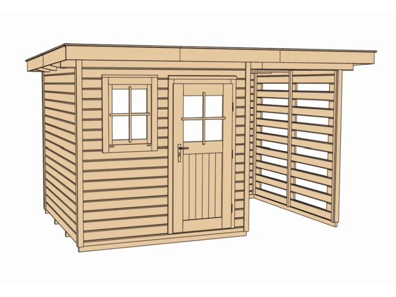 Weka Gartenhaus 170 Größe 4 mit Schleppdach - Image 3