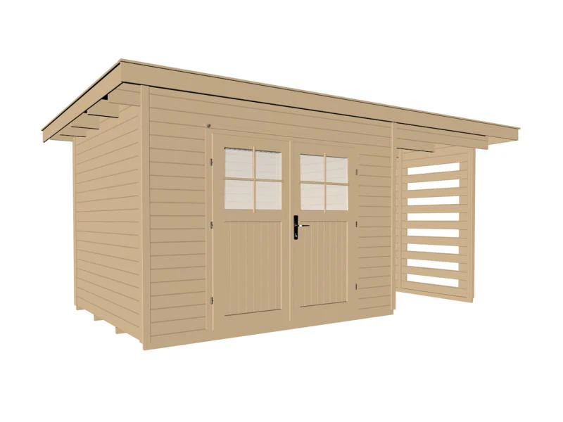 Weka Gartenhaus 179 A Größe 1 mit Anbau 150 cm - Image 2