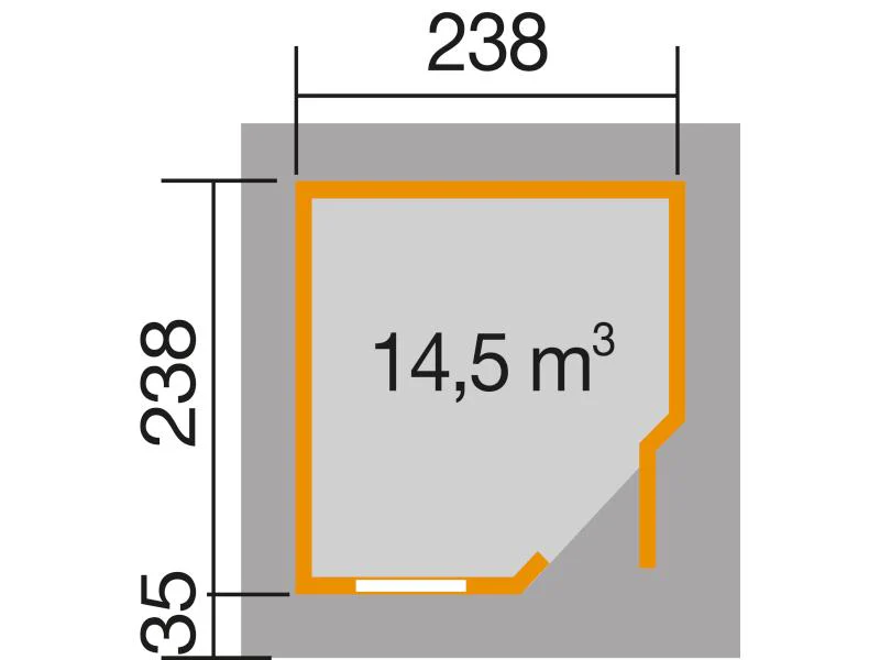 Weka Gartenhaus 213 Plus Gr 1 anthrazit - Image 3