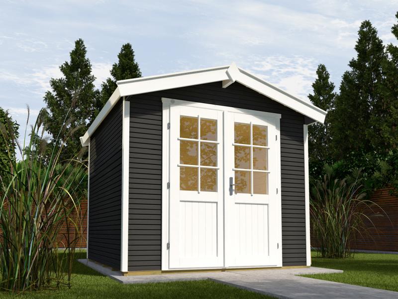 Weka Gartenhaus 218 Größe 1 anthrazit 28 mm