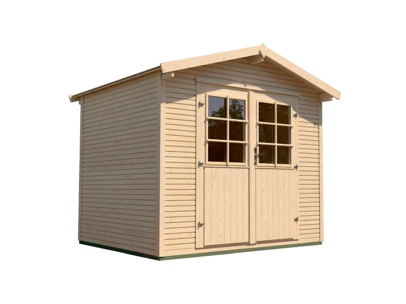 Weka Gartenhaus 218 Größe 1 mit Doppeltür 28 mm wekaLine natur - Image 2
