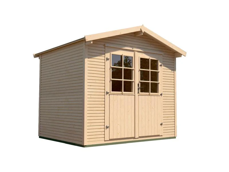 Weka Gartenhaus 218 Größe 4 mit Doppeltür 28 mm wekaLine natur - Image 2