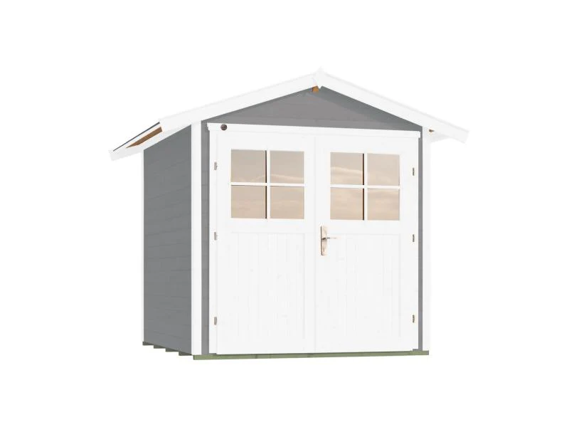 Weka Gartenhaus 224 Größe 1 mit Doppeltür grau - Image 2