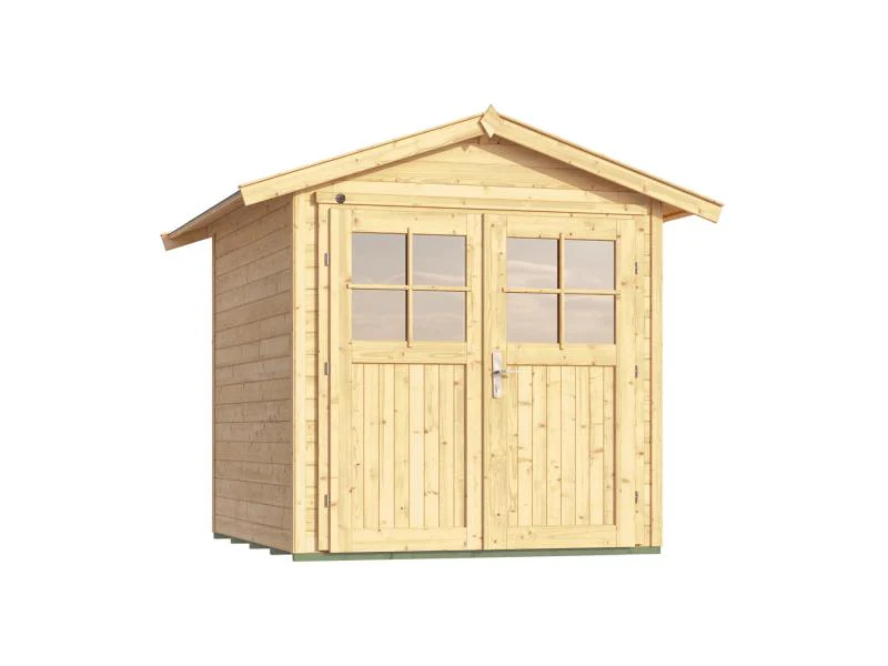 Weka Gartenhaus 224 Größe 1 mit Doppeltür natur - Image 2