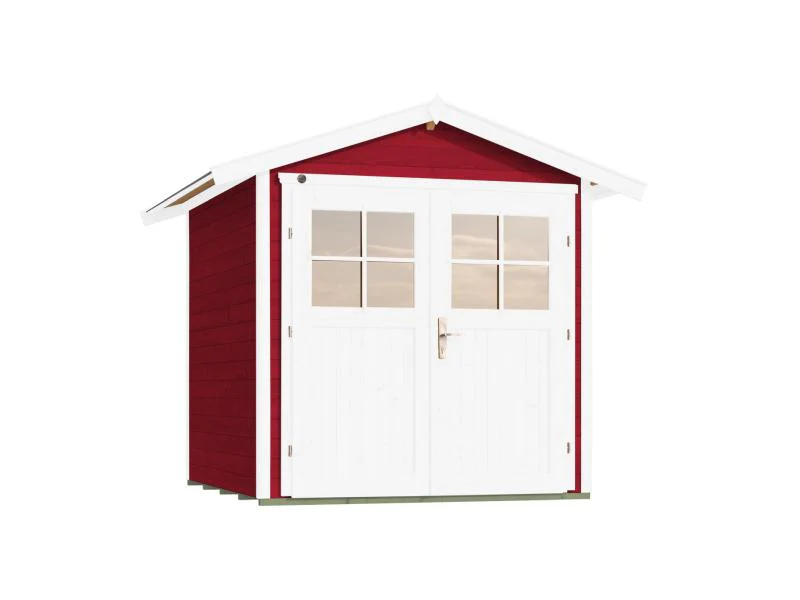 Weka Gartenhaus 224 Größe 1 mit Doppeltür schwedenrot - Image 2
