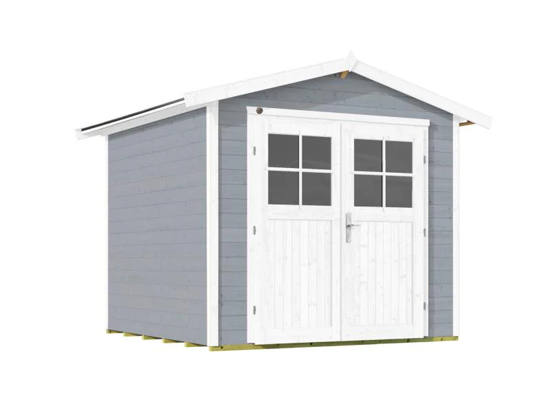 Weka Gartenhaus 224 Größe 3 mit Doppeltür grau - Image 2