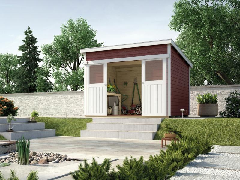 Weka Gartenhaus 225 Größe 2 schwedenrot - Image 2