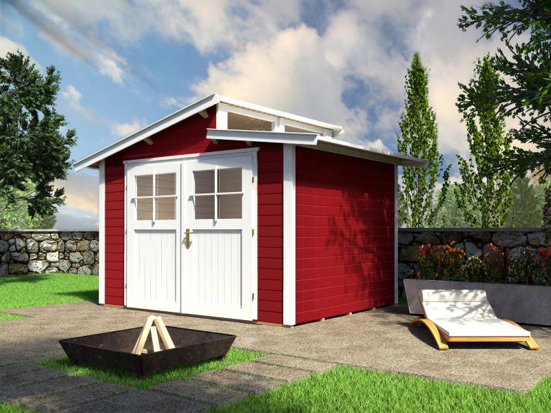 Weka Gartenhaus 226 Größe 3 schwedenrot