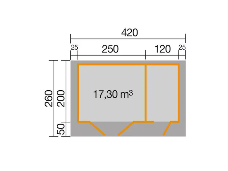 Weka Gartenhaus 253 Gr. 1 natur - Image 3