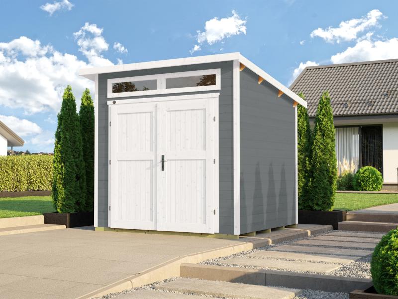 Weka Gartenhaus 264 Gr. 2 21 mm grau
