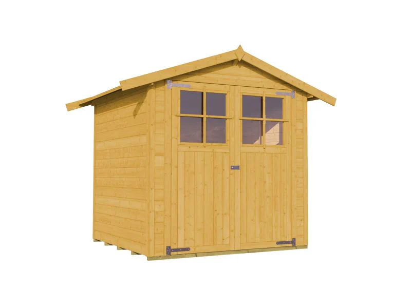 Weka Gartenhaus 316 Größe 1 mit Doppeltür Eiche hell - Image 2