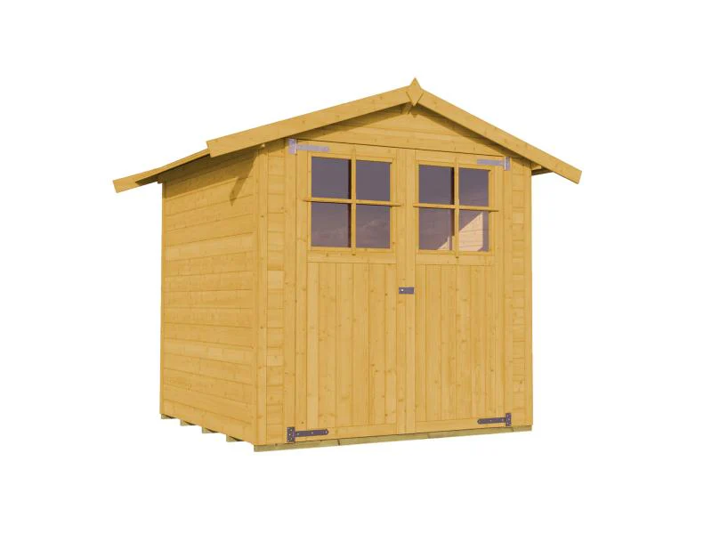 Weka Gartenhaus 316 Größe 2 mit Doppeltür Eiche hell - Image 2