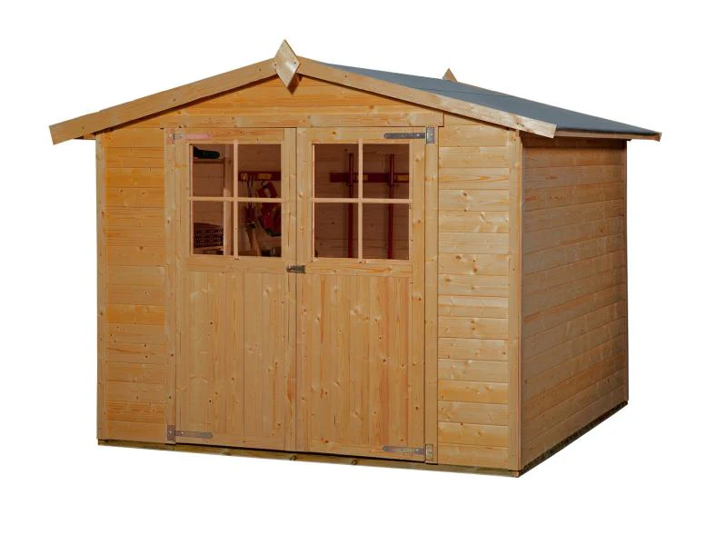 Weka Gartenhaus 316 Größe 5 mit Doppeltür Eiche - Image 3