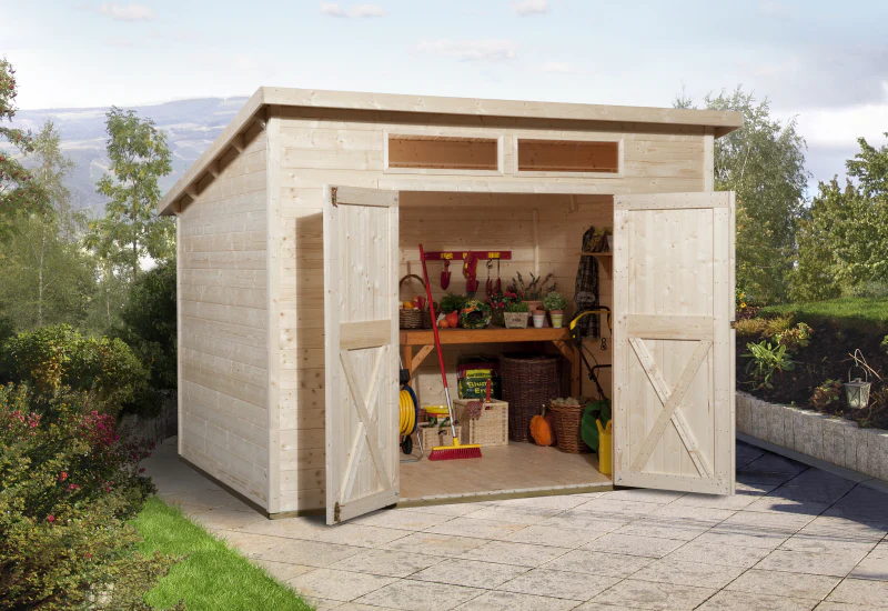 Weka Gartenhaus 325 A Größe 1 natur