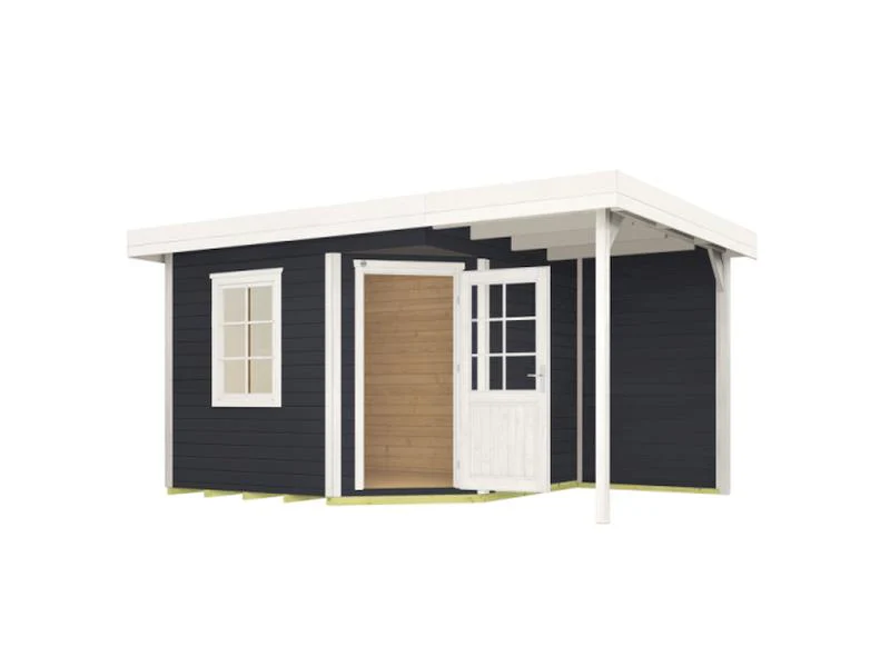 Weka Gartenhaus 5-Eck-Haus 213 Gr 1 anthrazit Anbau 150 cm - Image 2