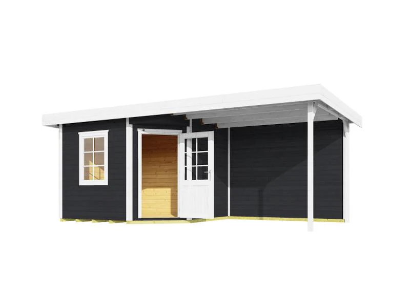 Weka Gartenhaus 5-Eck-Haus 213 Gr 1 anthrazit Anbau 300 cm - Image 2