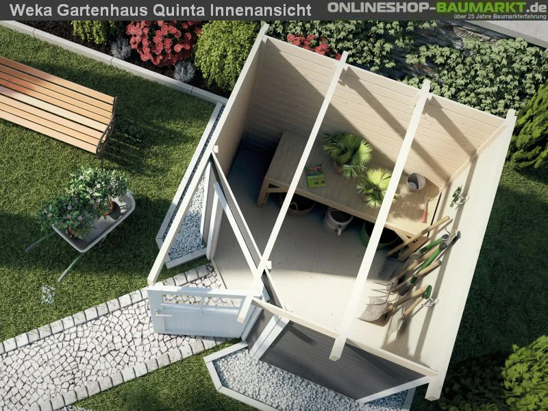 Weka Gartenhaus 5-Eck-Haus 229 Gr 2 anthrazit - Image 2