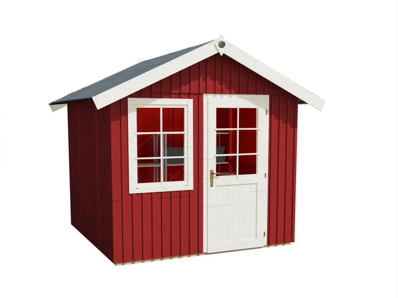 Weka Gartenhaus Schwedenhaus 410 Gr. 2 schwedenrot - Image 2