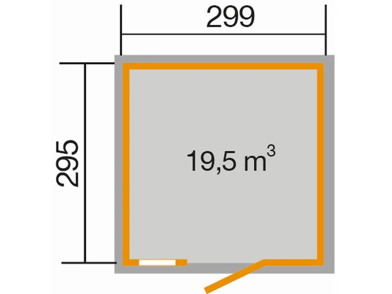 Weka Gartenhaus Schwedenhaus 410 Gr. 2 schwedenrot - Image 3