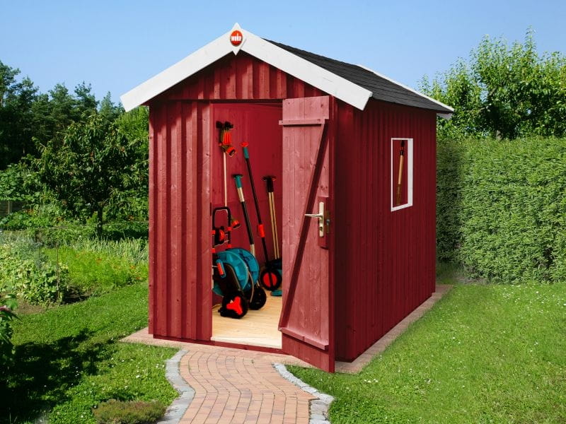 Weka Gartenhaus Schwedenhaus Größe 2 schwedenrot