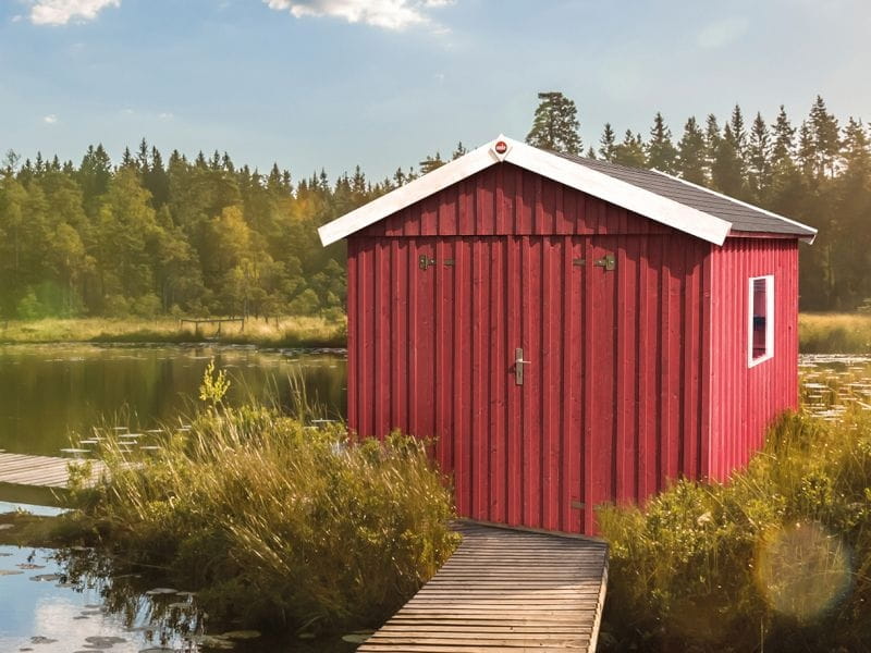 Weka Gartenhaus Schwedenhaus Größe 3 schwedenrot - Image 2