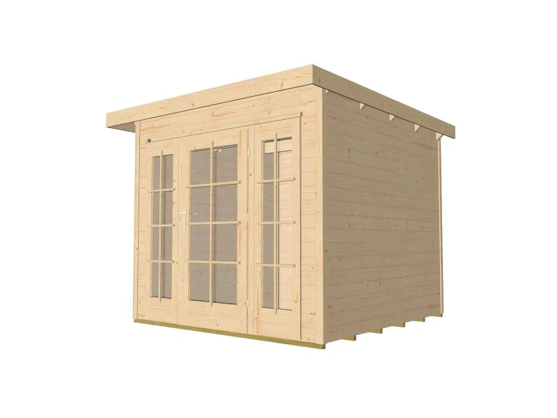 Weka Gartenhaus wekaLine 172 Größe 1 natur E-Glastür und 2 Fensterpaneele - Image 2