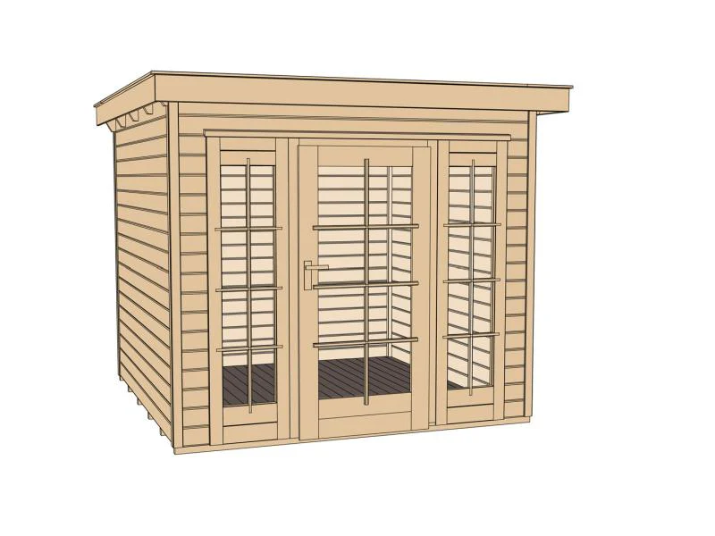 Weka Gartenhaus wekaLine 172 Größe 2 natur E-Glastür und 2 Fensterpaneele - Image 3