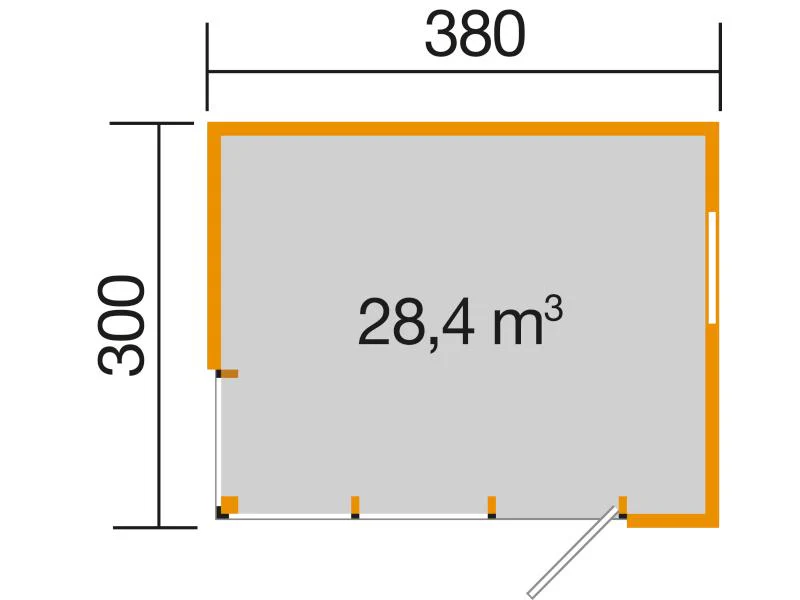 Weka Gartenhaus wekaLine 412 Größe 1 45 mm Premium - Image 6