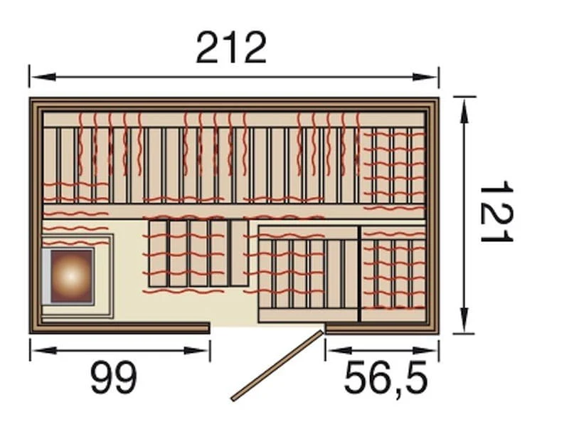 Weka Infrarot-Sauna-Kombikabine Uppsala mit Flächenstrahlern und Sauna-Bioofen 3,6 kW - Image 2