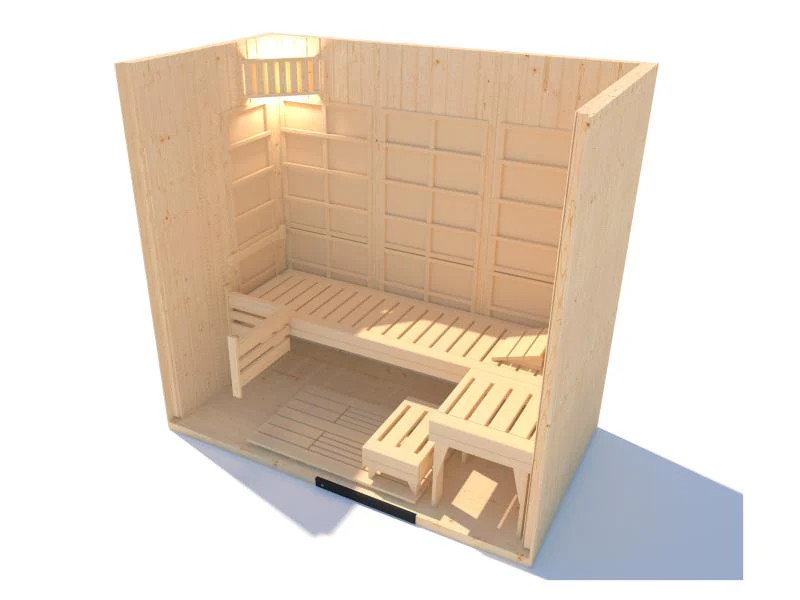 Weka Infrarot-Sauna-Kombikabine Uppsala mit Flächenstrahlern und Sauna-Bioofen 3,6 kW - Image 5