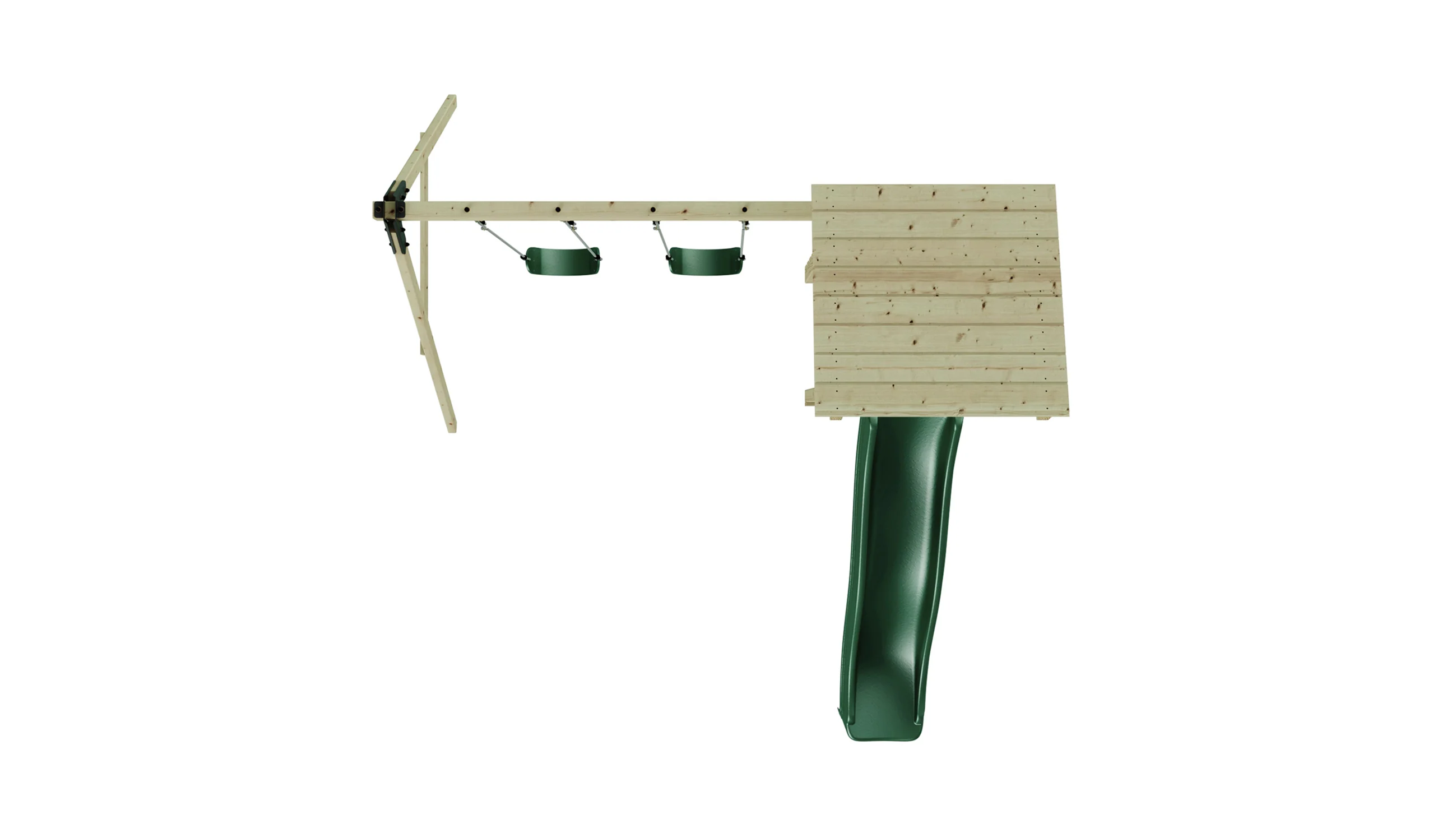 Weka Kinderspielturm Neapel inkl. Rutsche, Kletterwand und Doppelschaukel - Image 6