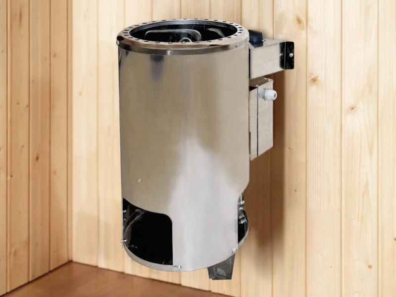 Weka Massivholz-Elementsauna Laukkala 1 GT, inkl. 3,6 kW Ofen Kompakt integr. Steuerung, mit Sauna- - Image 5