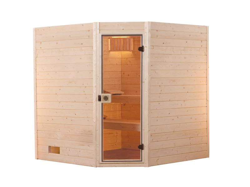 Weka Massivholzsauna 38 mm Valida Eck 1.8 GT - Image 3