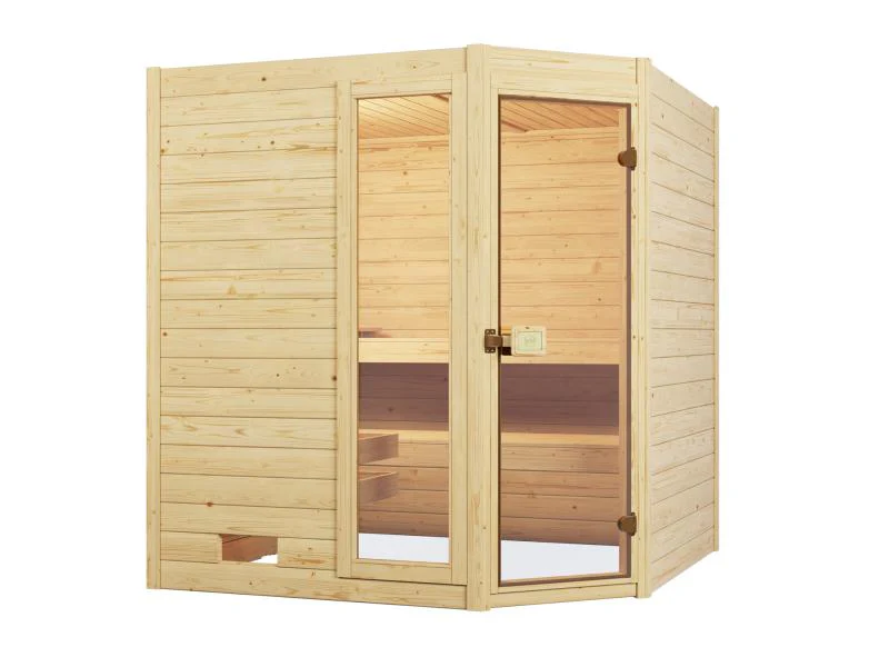 Weka Massivholzsauna 38 mm Valida Eck 2 GTF - Image 3