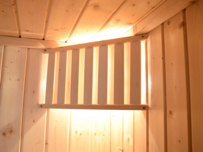 Weka Massivholzsauna Valida 3 GTF Sparset inkl. 9 kW Kompakt-Ofenset und Sauna-Leuchtenset - Image 5
