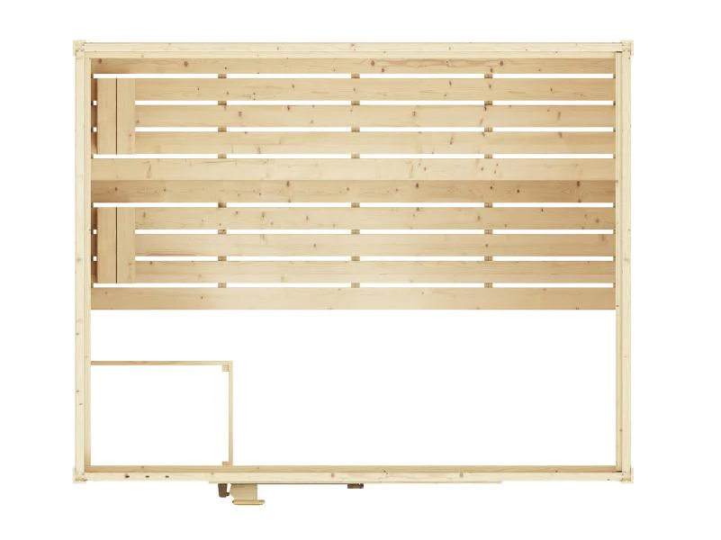 Weka Massivholzsauna Valida 4 GT, inkl. 7,5 kW Bioofen digitale Steuerng (BioS), Ganzglastür - Image 8