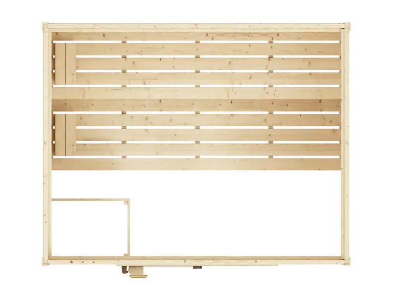 Weka Massivholzsauna Valida 4 GTF, inkl. 7,5 kW Bioofen digitale Steuerng (BioS), Ganzglastür und Fe - Image 6