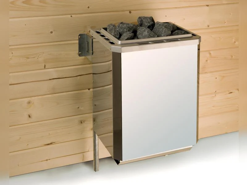 Weka Massivholzsauna Valida 4 GTF, inkl. 7,5 kW Ofen digitale Steuerng (OS), Ganzglastür und Fenster - Image 4