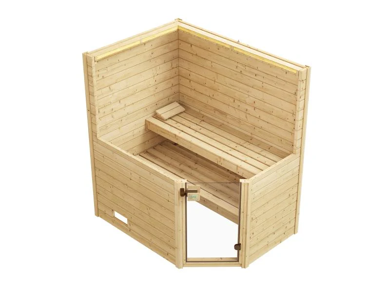 Weka Massivholzsauna Valida Eck 1 GT, inkl. 5,4 kW Ofen Kompakt integr. Steuerung - Image 5
