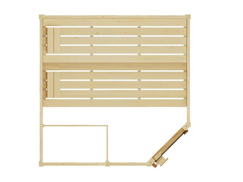 Weka Massivholzsauna Valida Eck 2 GT, inkl. 7,5 kW Bioofen mit digitaler Steuerung (BioS), Ganzglast - Image 6