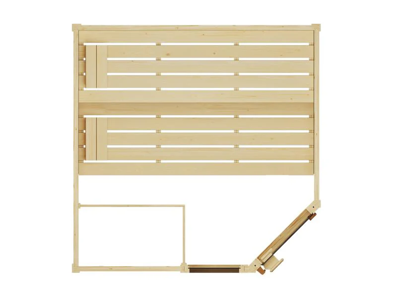 Weka Massivholzsauna Valida Eck 2 GTF, inkl. 7,5 kW Bioofen mit digitaler Steuerung (BioS), Ganzglas - Image 7