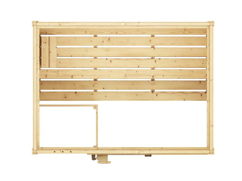 Weka Massivholzsauna Valida Gr. 2 GT, inkl. 5,4 kW Ofen Kompakt integr. Steuerung, Ganzglastür - Image 6