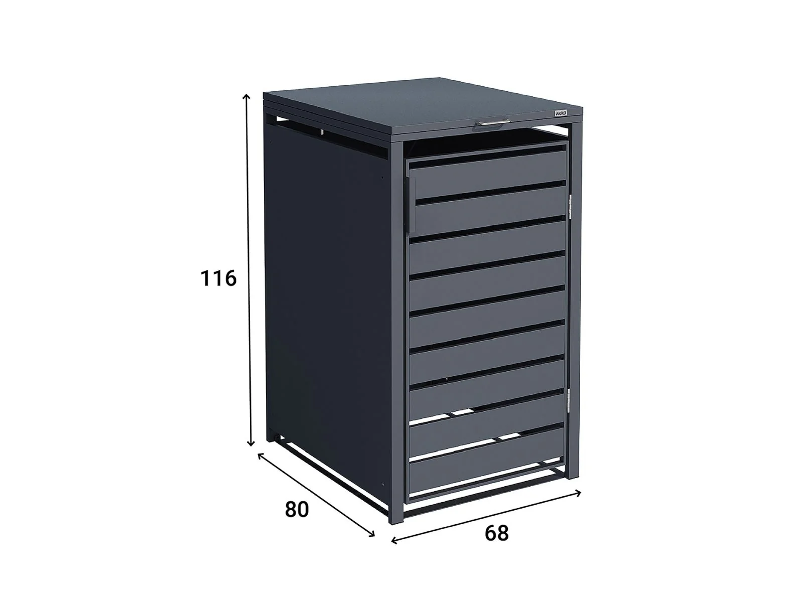 Weka Metall-Mülltonnenbox Gary 1er - Image 3