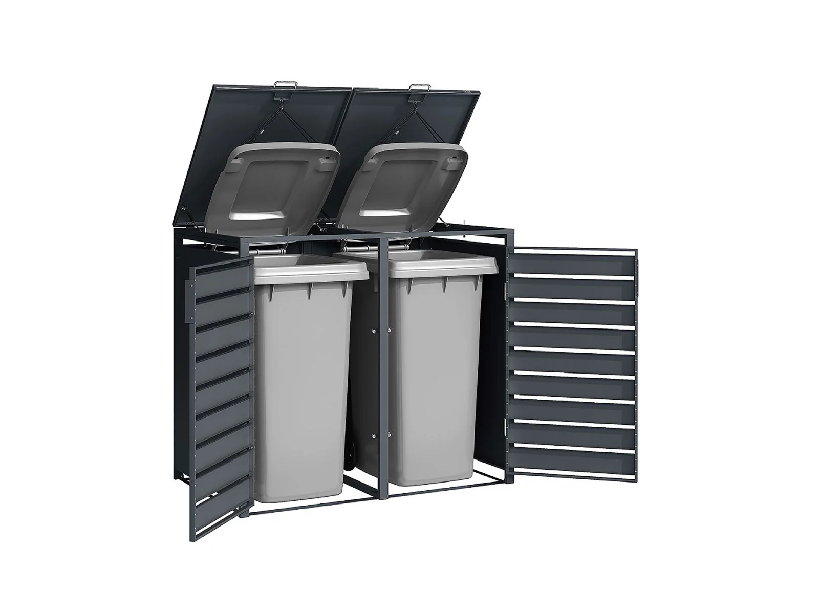 Weka Metall-Mülltonnenbox Gary 2er - Image 2