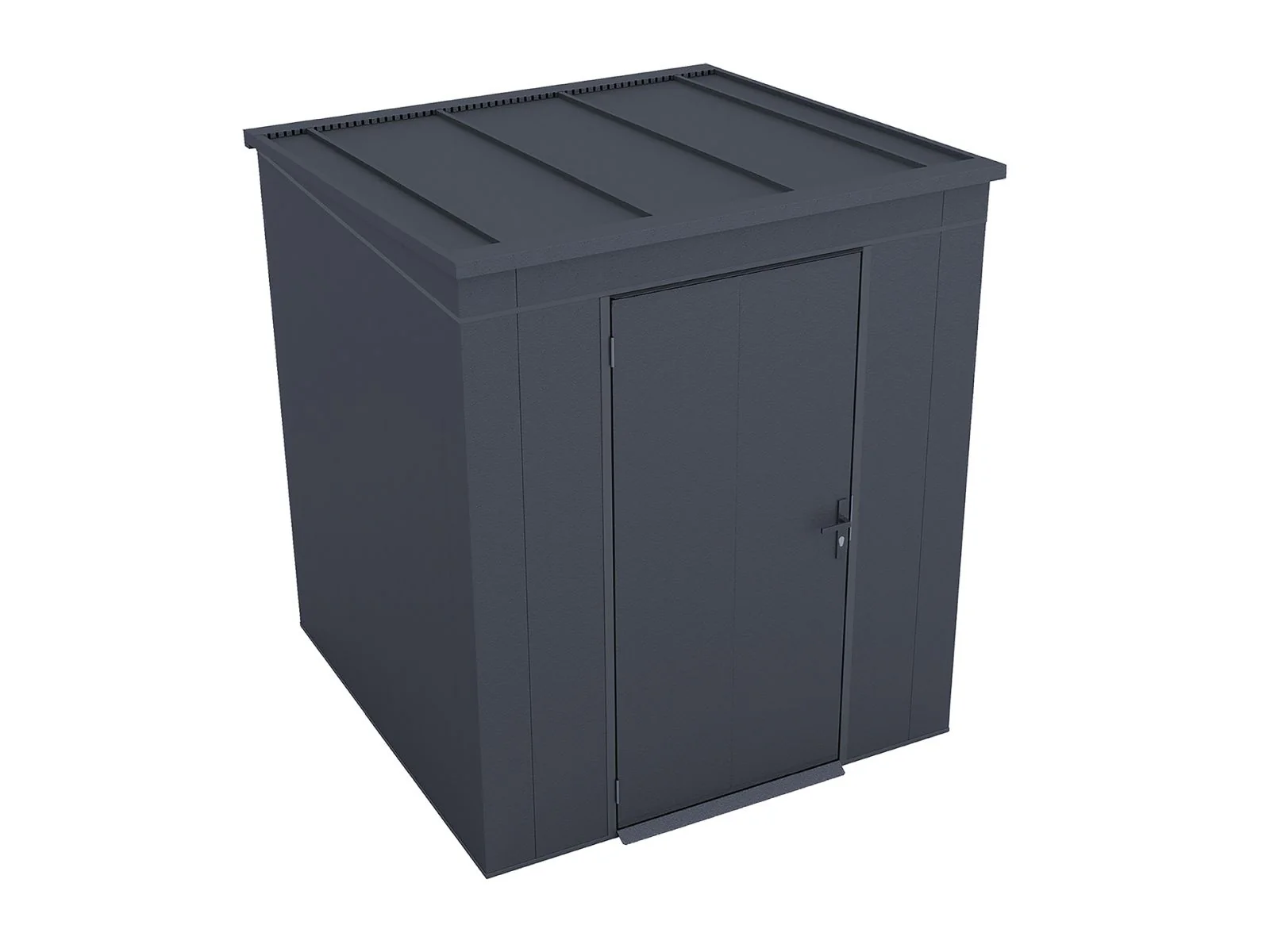Weka Metallgerätehaus Gary 187 x 187 cm - anthrazit - Image 11