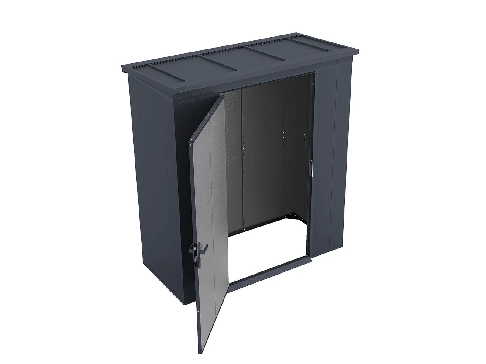 Weka Metallgerätehaus Gary 187 x 87cm - anthrazit - Image 8