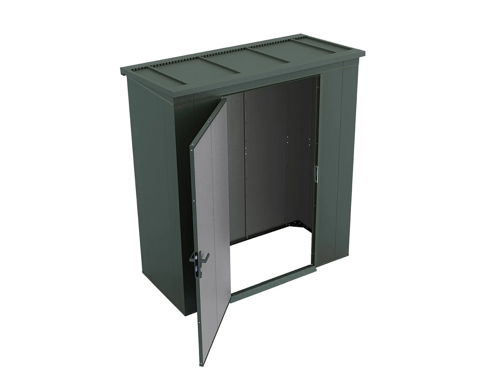 Weka Metallgerätehaus Gary 187 x 87cm - grün - Image 8